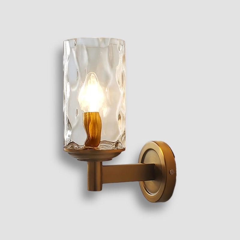 GoldenLume – Elegant Glass Wall Light for Luxurious Ambience