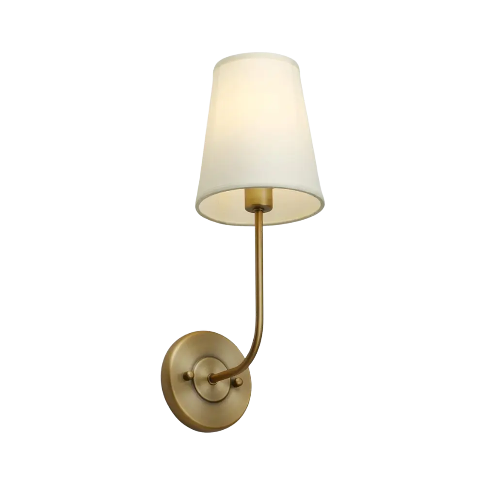 LoomGlow – Lampada da parete moderna caratterizzata da metallo intrecciato e tessuto morbido