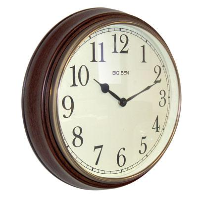WoodenTick - Classic Brown Wall Clock