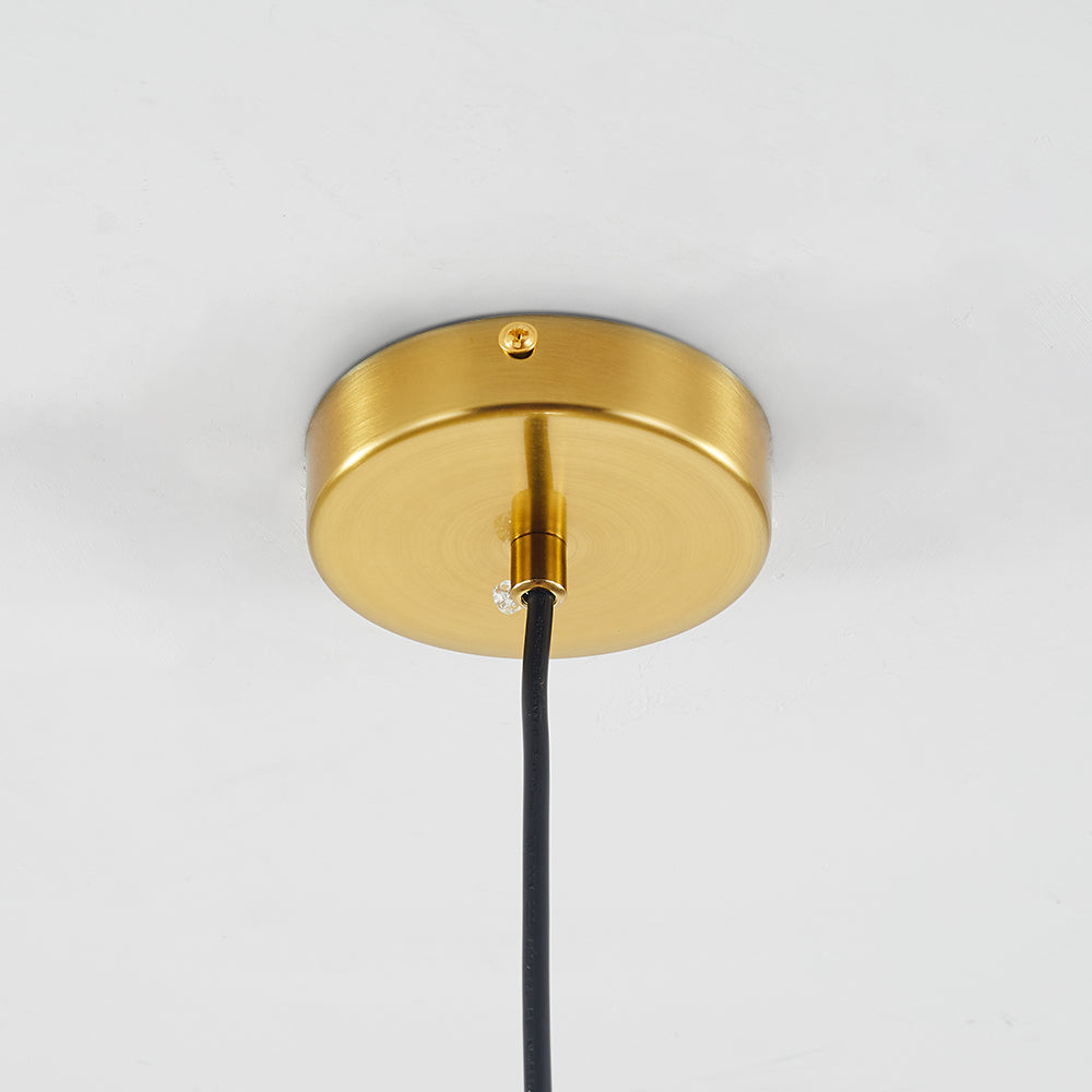 ShineSphere - Amber Pendant Light with Radiant Elegance