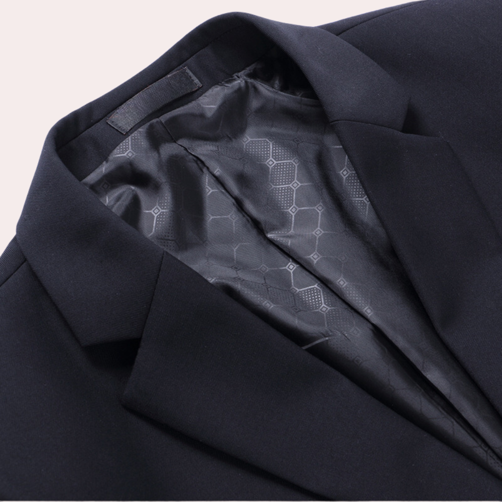 Claude - Comfortable 2-Part Men's Set for All Seasons, Soft Acetate Fiber-4