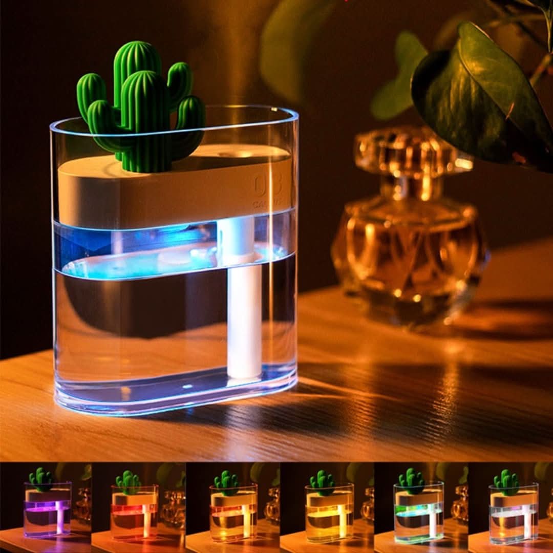 CactuMist | Compact Cool Mist Humidifier for Bedroom Air Quality 3
