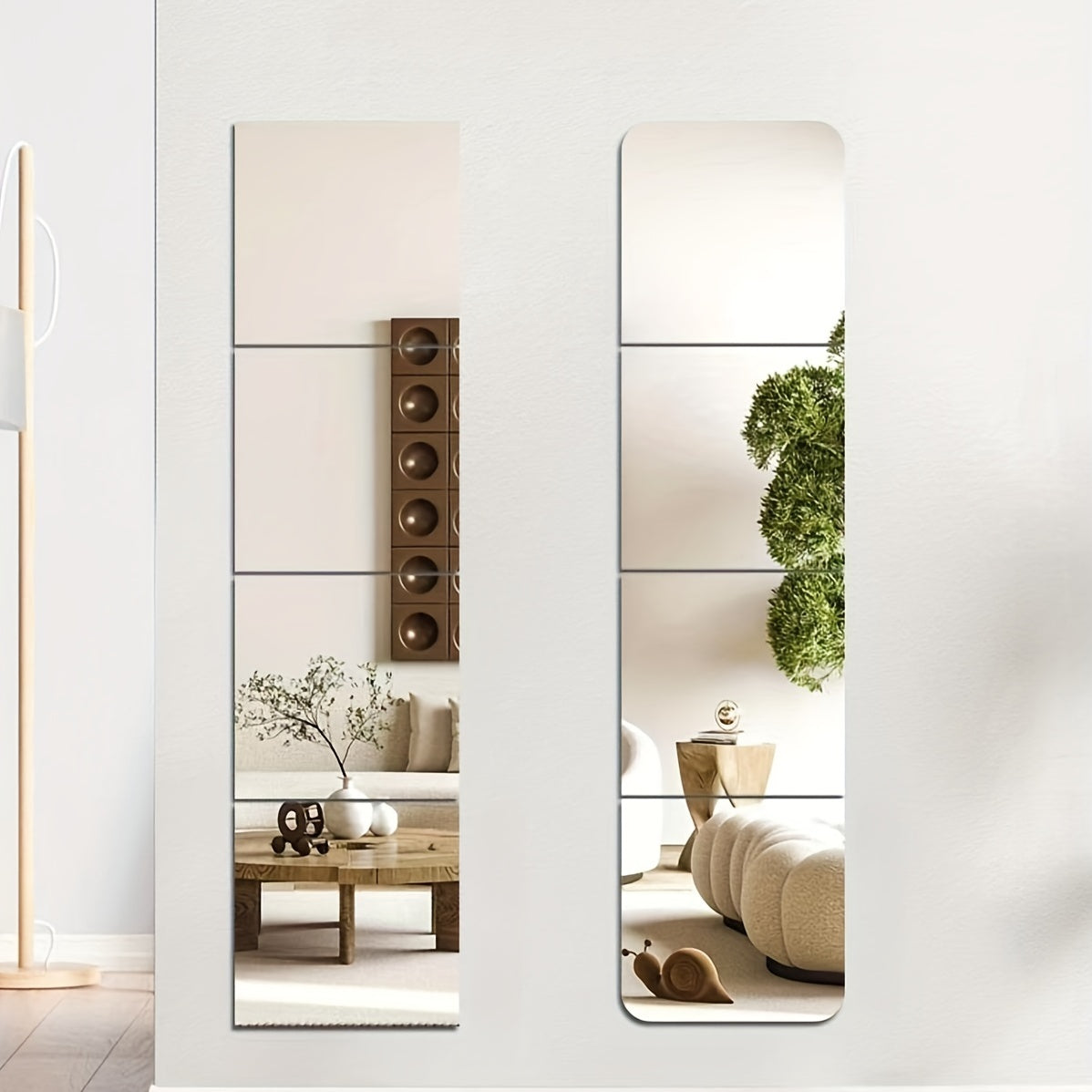 ClearReflections - Durable Acrylic Wall Mirror Set
