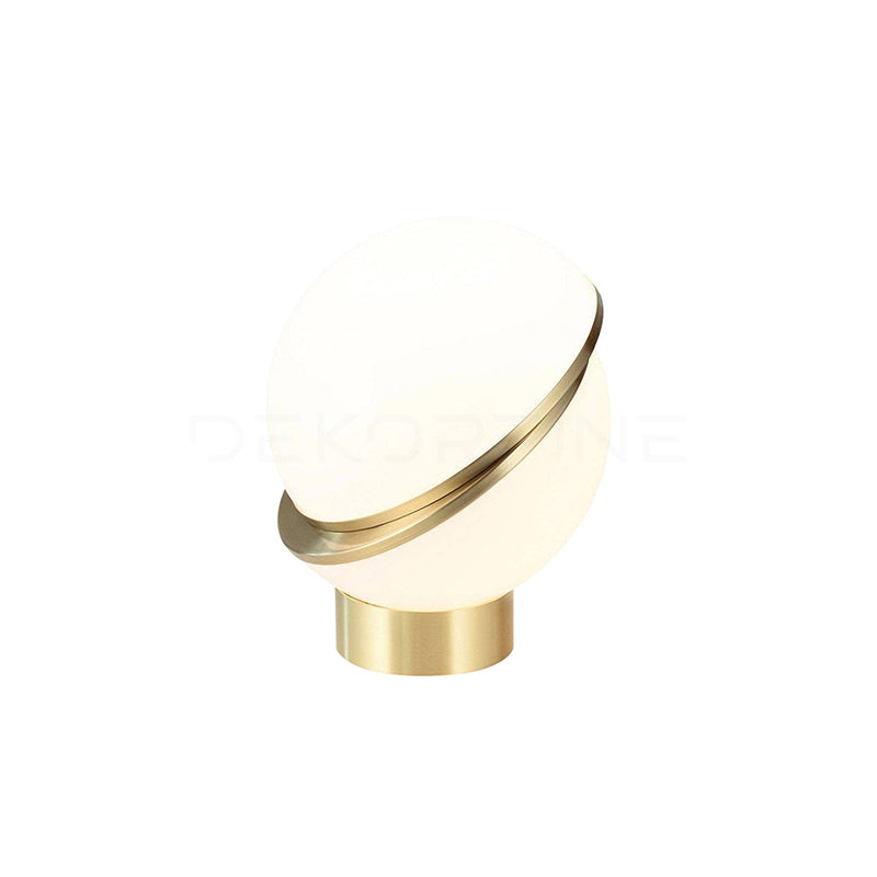 LuxeMoonbeam - Table Lamp with Unique Crescent Design and Cozy Radiance