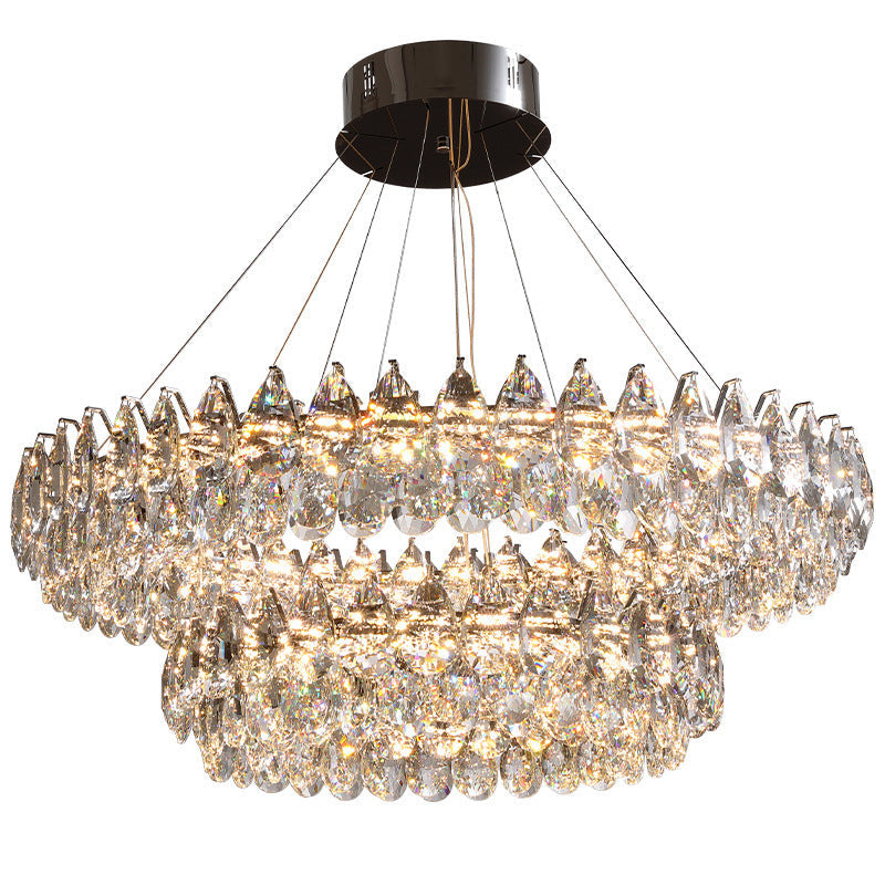 Crystal ring chandelier 4