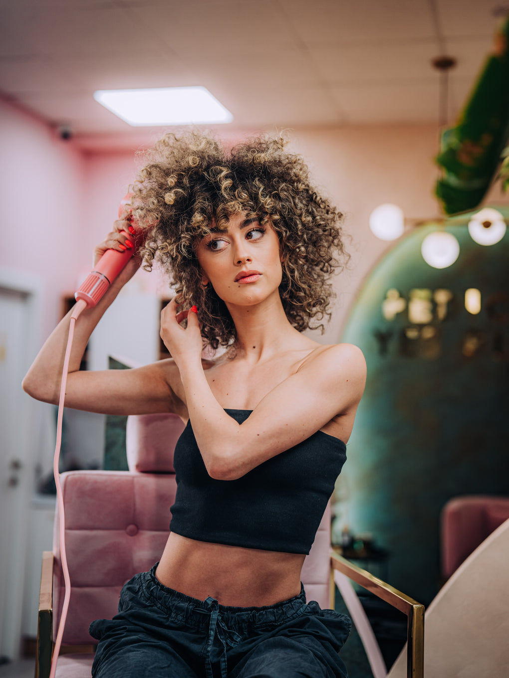 StyleDry - Secador de pelo de secado rápido con difusor para rizos suaves y definidos