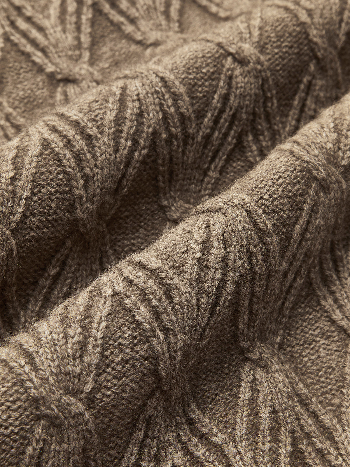 Diamond Stitch Knitting Longline Cardigan 7