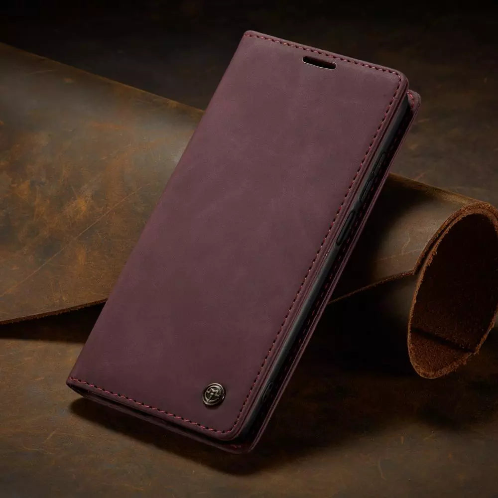 FauxLeather | Elegant Stylish Wallet Phone Case with Card Holder for Samsung 7