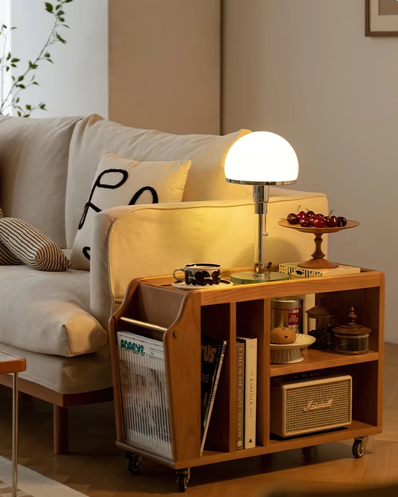 LuxeSphere - Lampe de Table Chrome