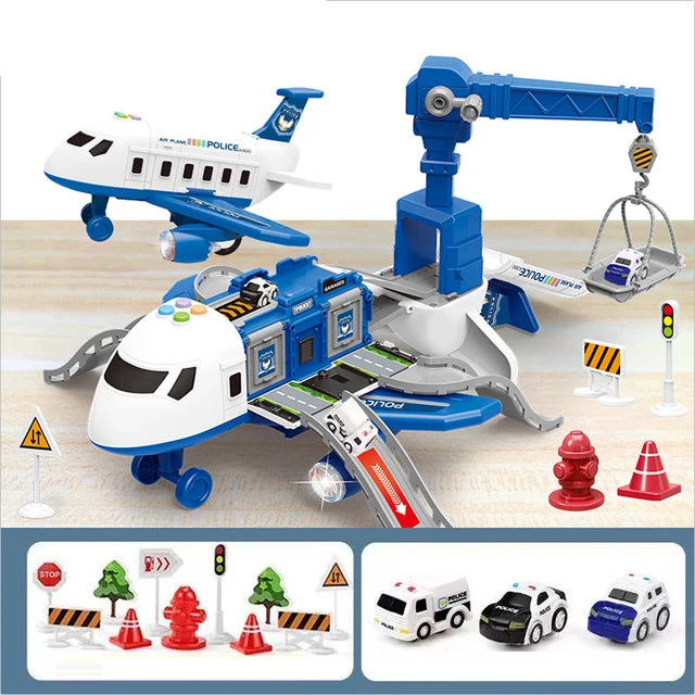 Interactive Aeroplane Toy with Accessories for Kids – Yellow/Blue/Red, Ages 1+ 3