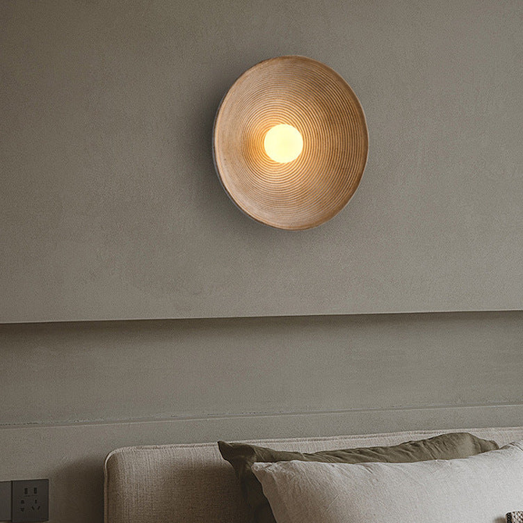 Japanese wooden wall lamp 3