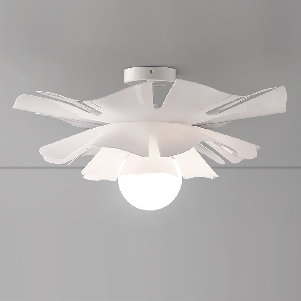 MoonlitBloom - Loftlampe med natblomster og varm belysning