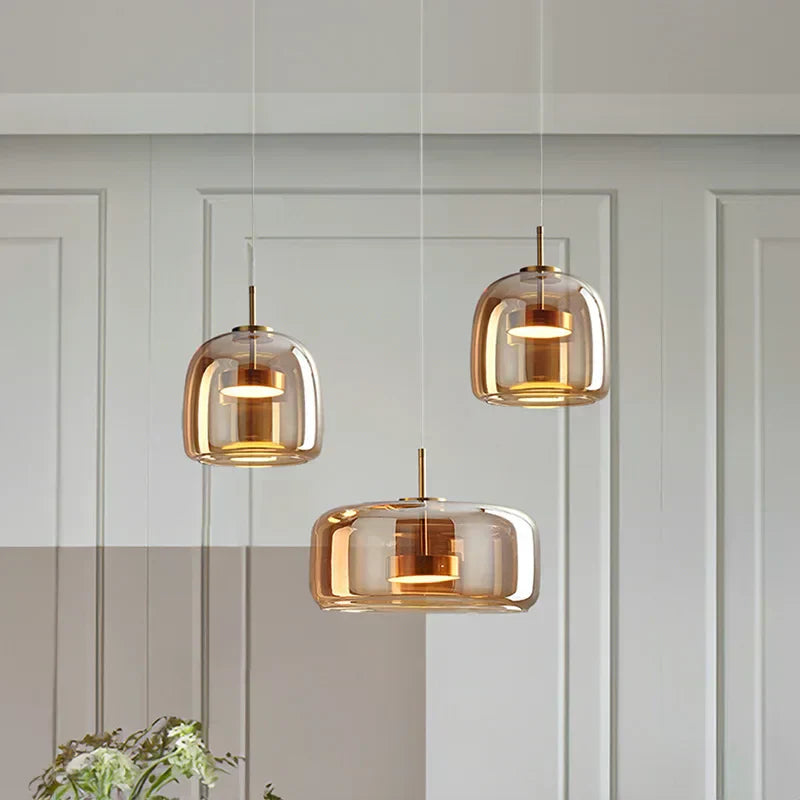 CrystalLume – Clear Glass Ceiling Light