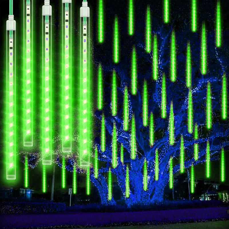 Variant image for Luxury LED Water Drop Outdoor Lights – Waterproof Enchanting Meteor Shower Effect for Garden and Indoor Decor-13