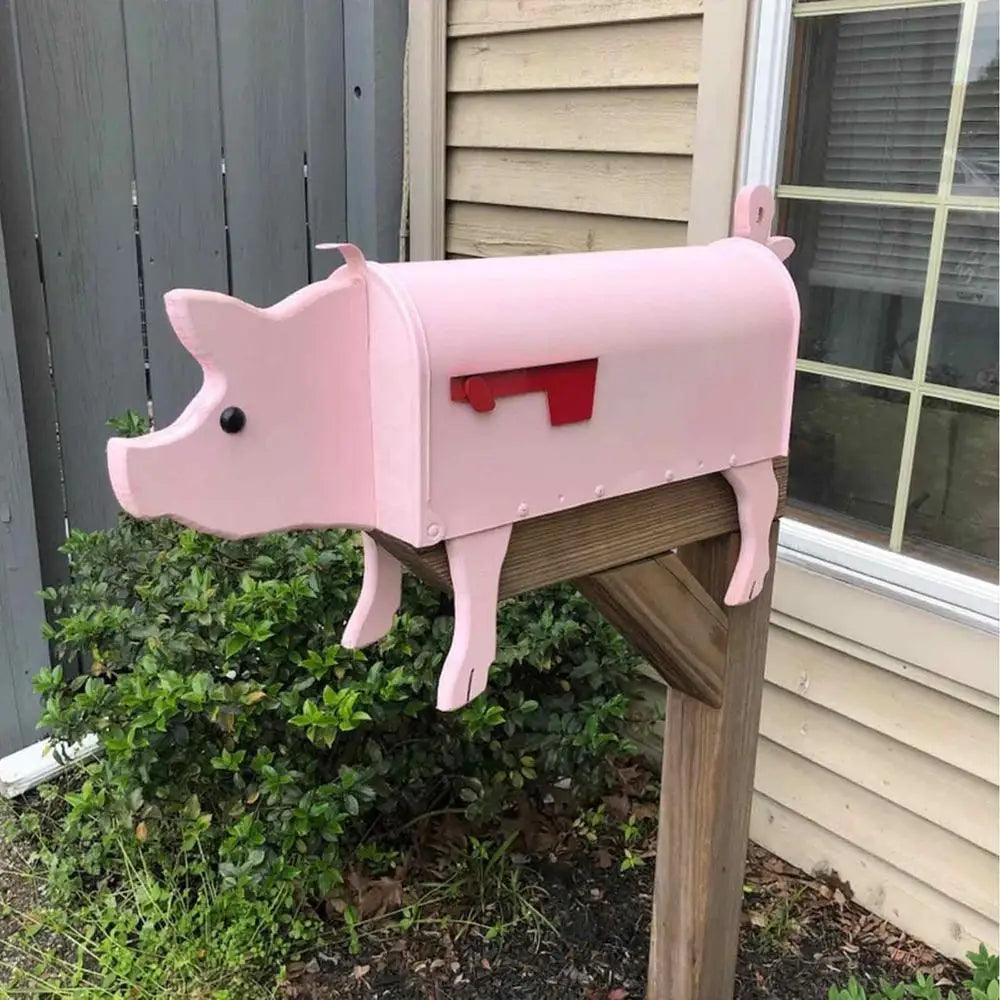 Variant image for Handmade Animal Sculpture Mailbox – Corrosion-Resistant Metal Post Box for Garden and Driveway Decor-4