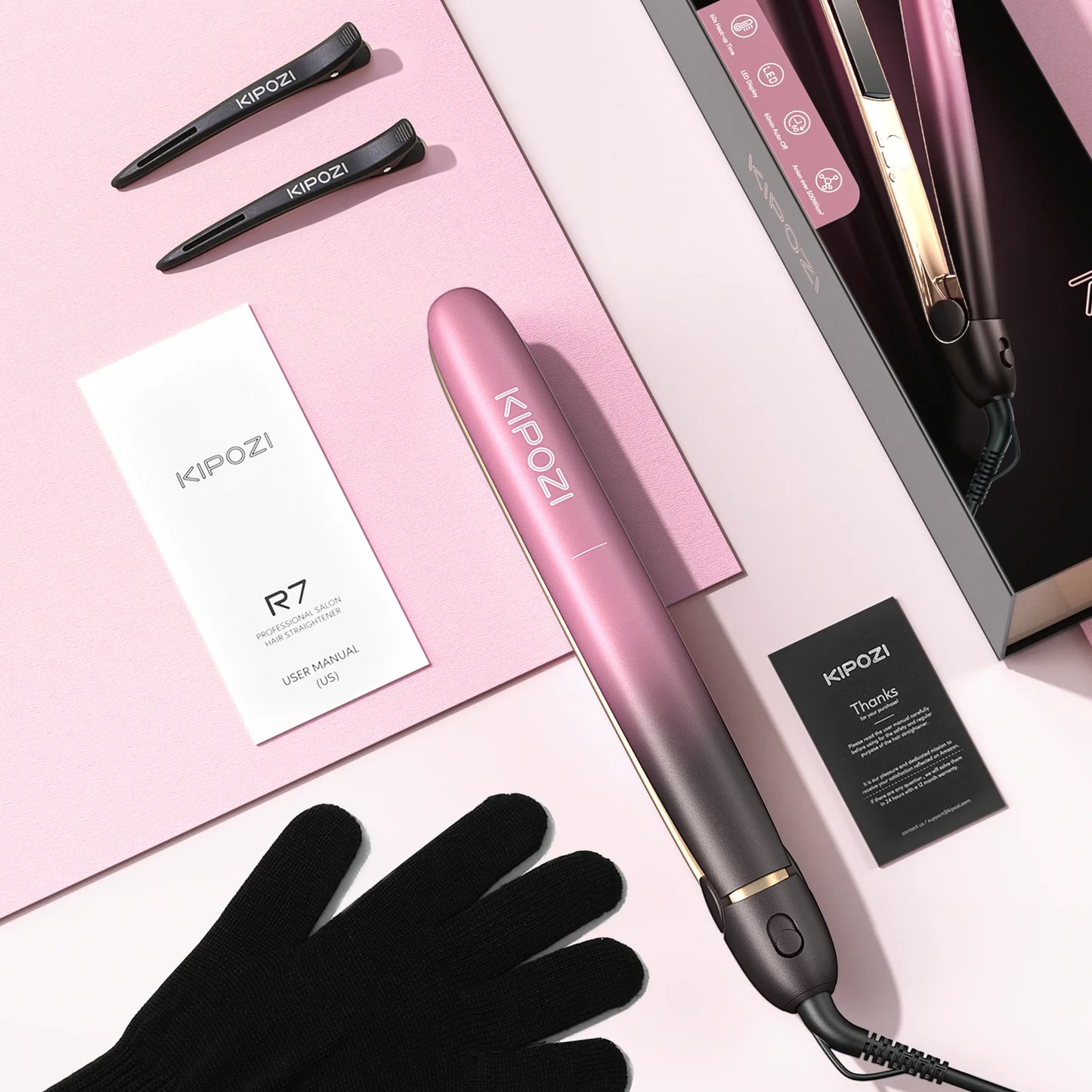 StyleLux – Haarglätter und Lockenstab in Roségold