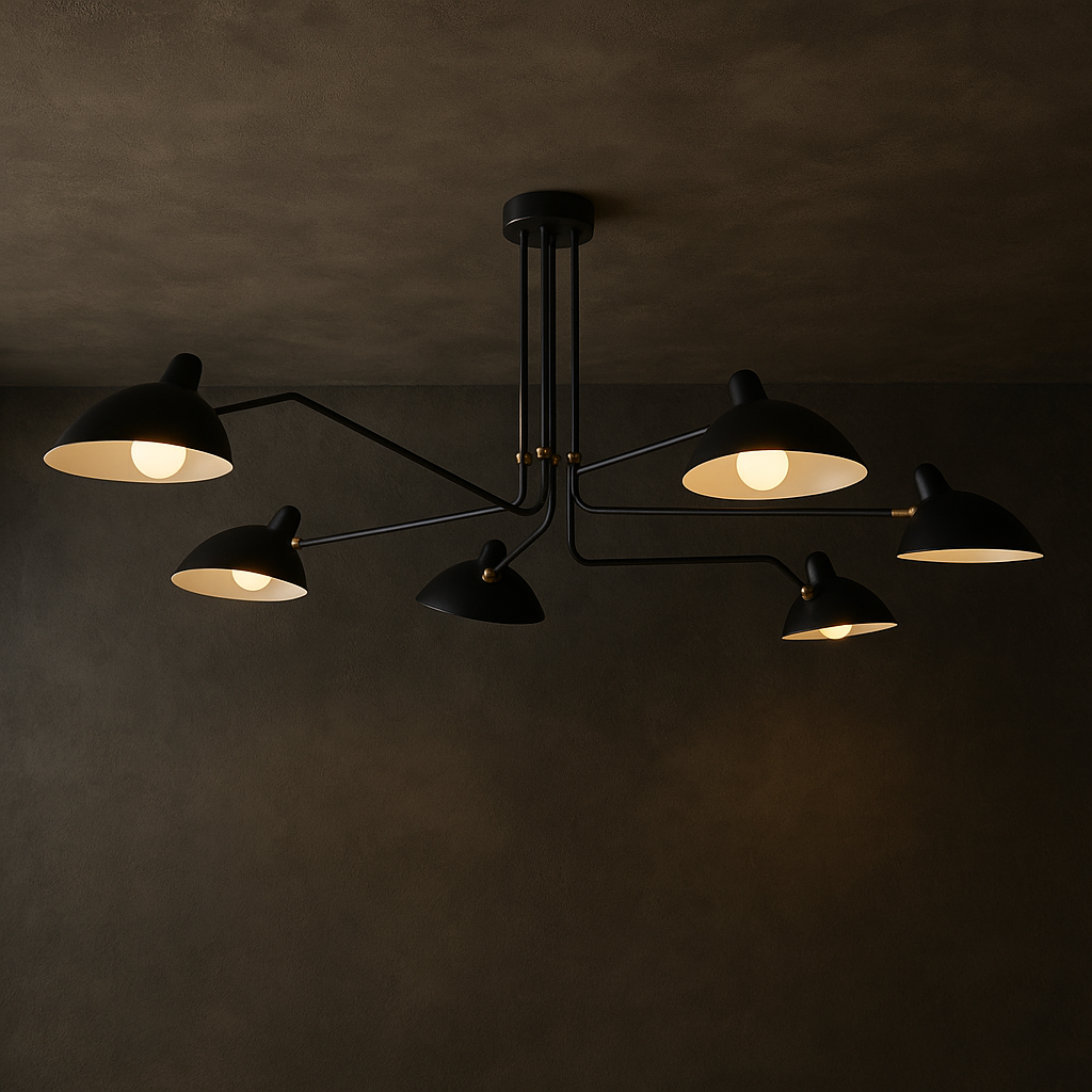 Serge Mouille Ceiling Lamp 5