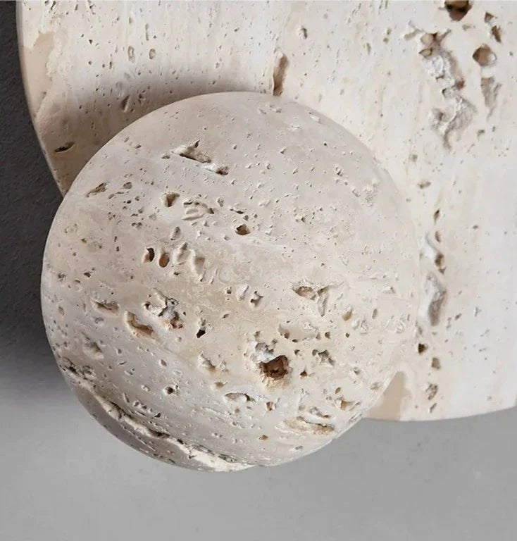 GraniteGlow - Round Stone Wall Fixture