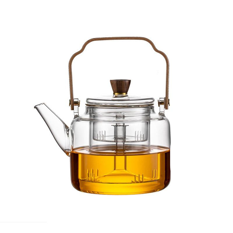 SmokedGlass | Elegant Natural Wood Tea Brewing Teapot (≈79 characters without spaces) 7