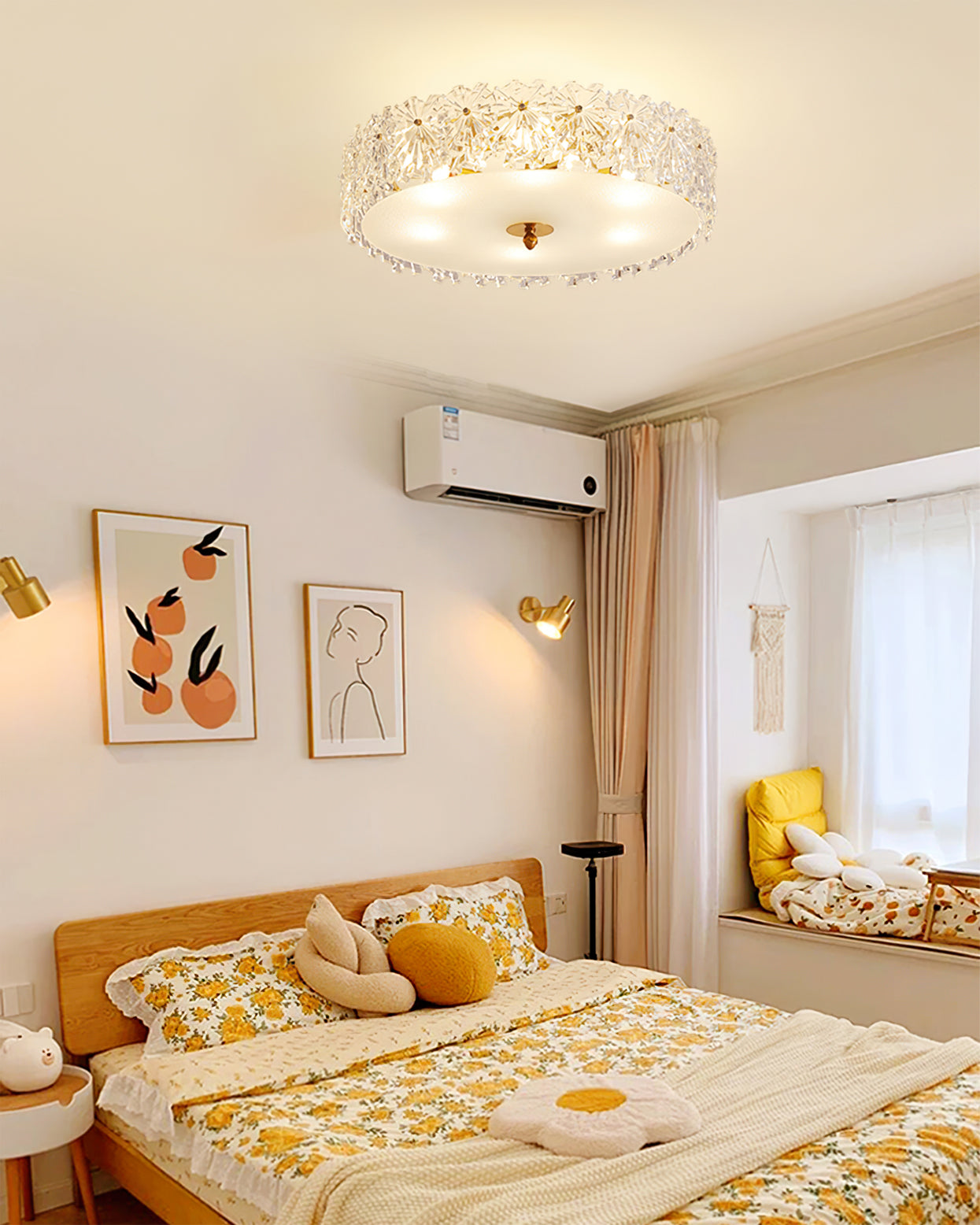 FlurryLuxe - Loftlampe med elegante snefnugmotiver