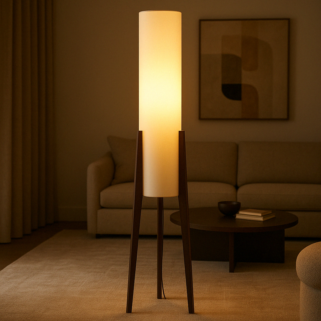 Solid Walnut Floor Lamp 5