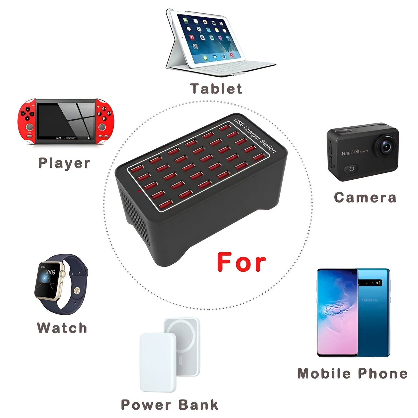 Vivolux | PowerPort Pro 30 - Universal multi-USB charging station with 30 ports 7