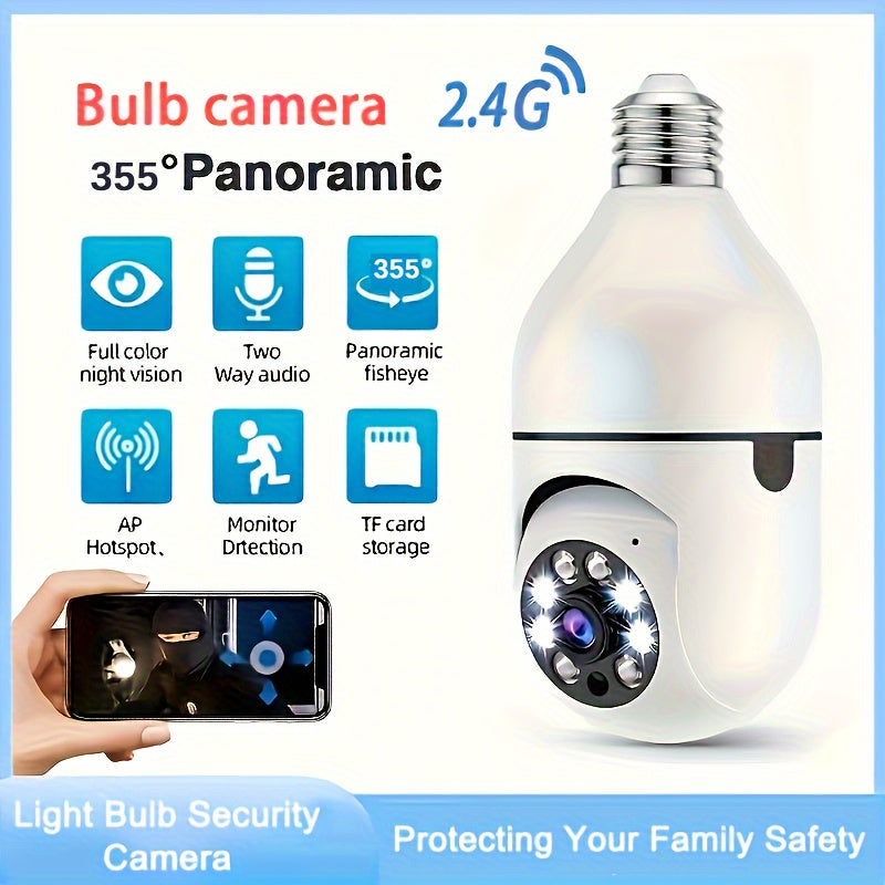 Smart Lamp Camera with HD Quality, Night Vision, and Two-Way Audio for Enhanced Home Security-5