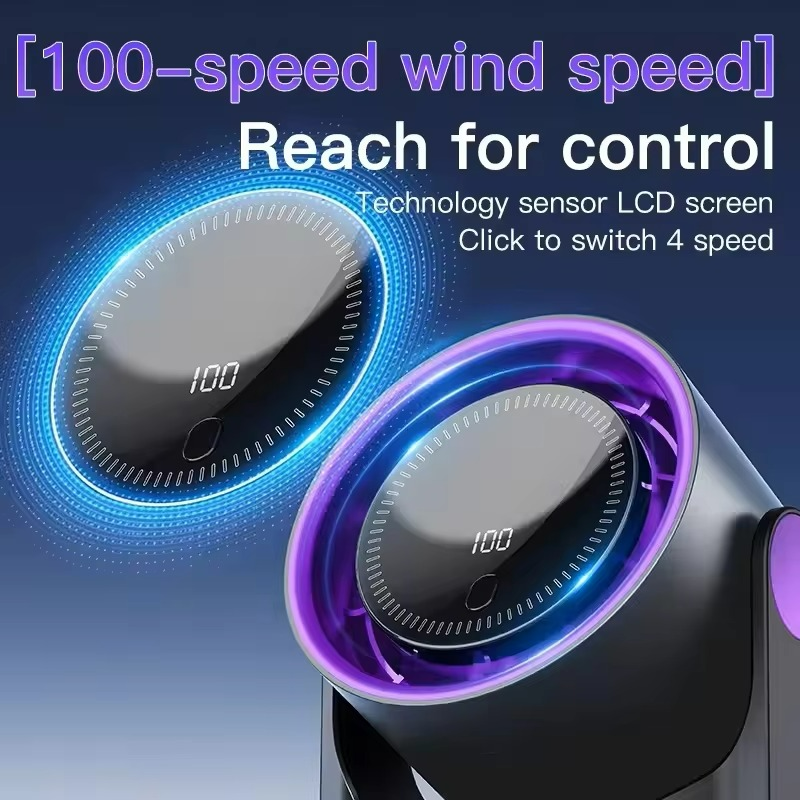 Wireless Portable Home Quiet Ventilator Desktop Digital Display Fan Air Cooler