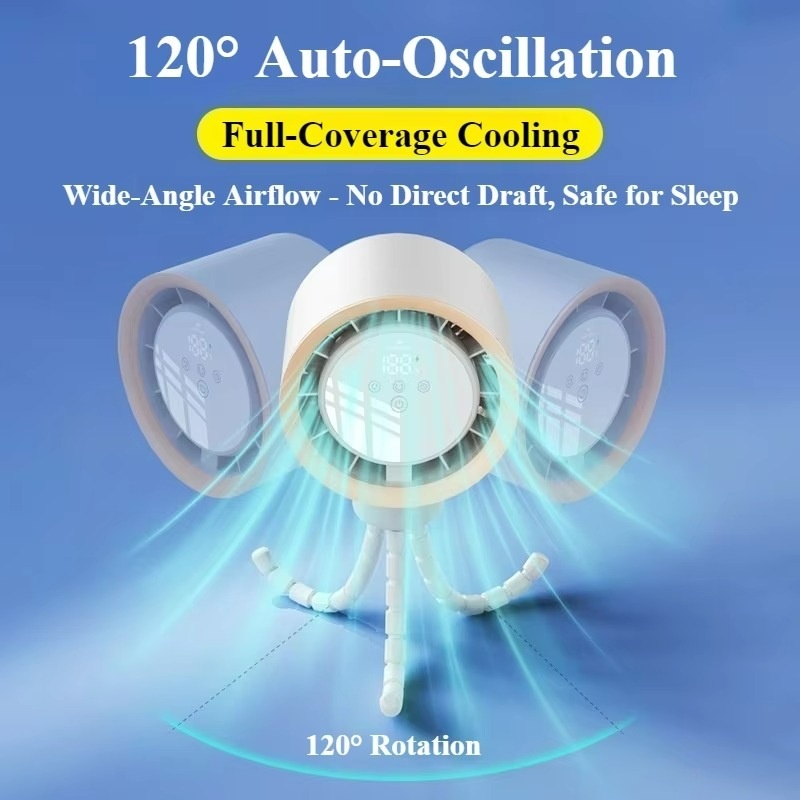 Rechargeable USB Charging Handheld Octopus Fan