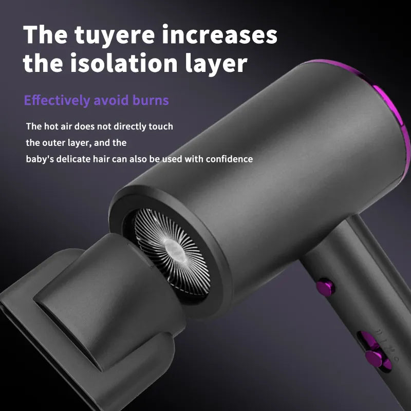 AirFlow Pro - Compact Hair Dryer with Diffuser and Concentrator