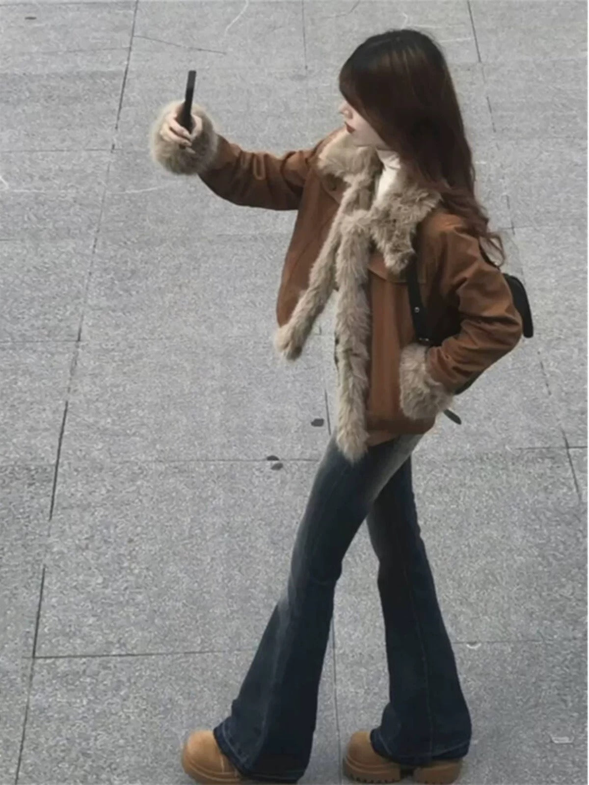 Gracelyn | Faux Fur Collar Corduroy Jacket