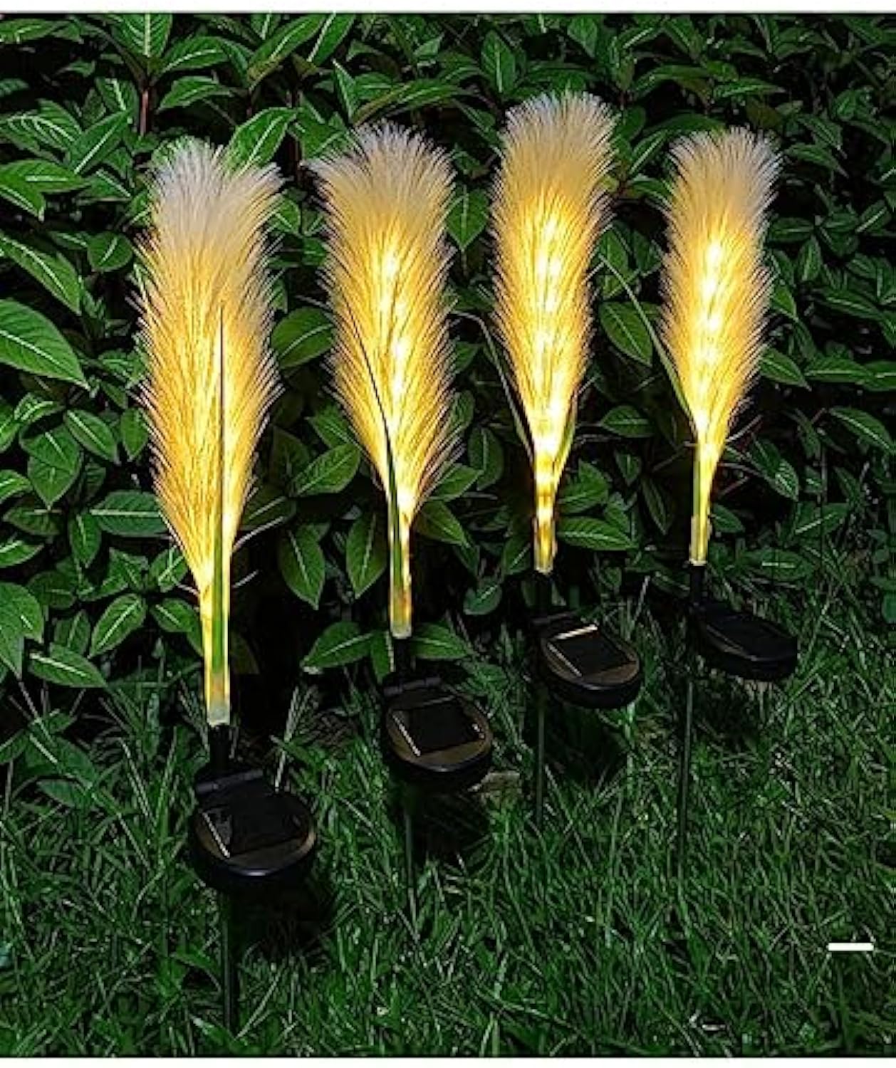 Solar Fiber Reed Outdoor Lights - Durable Solar Garden Lights for Path & Terrace-6