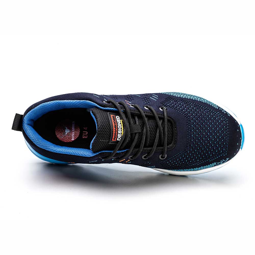 Lightweight Steel Toe Work Trainers with Breathable Mesh and Non-Slip Outsole – Men's Comfortable Safety Shoes-5