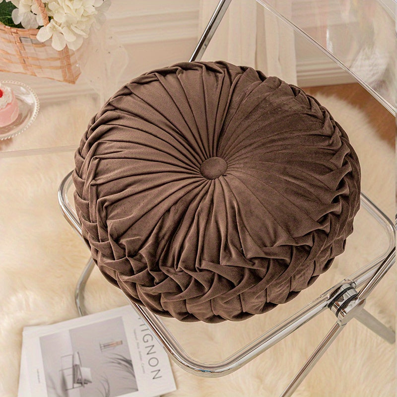 VelvetGlow - Coussin Rond Doux pour Espaces Confortables