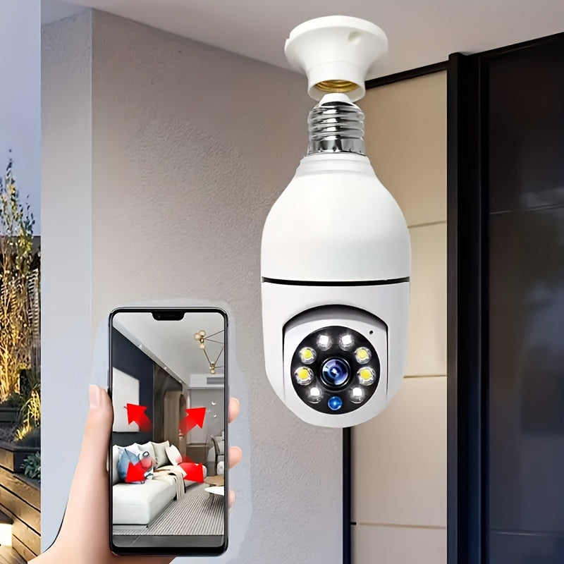 Smart Lamp Camera with HD Quality, Night Vision, and Two-Way Audio for Enhanced Home Security-3