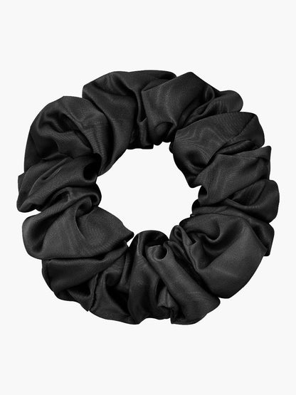 VelvetSilk - Midnight Silk Hair Scrunchies (3.5 cm)