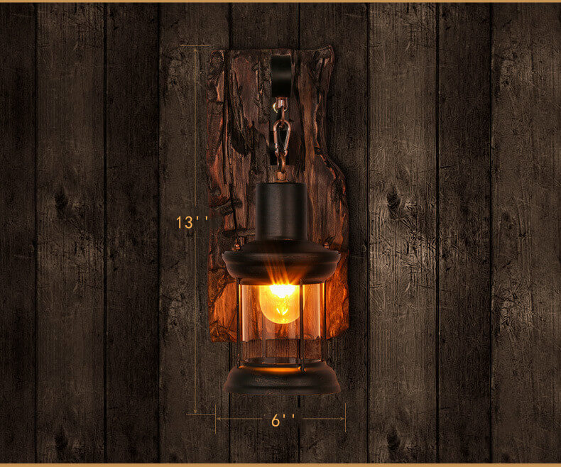 ClearBeam - Glass and Iron Sconce