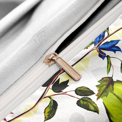 FlightBloom - Luxurious Floral and Bird Bedding