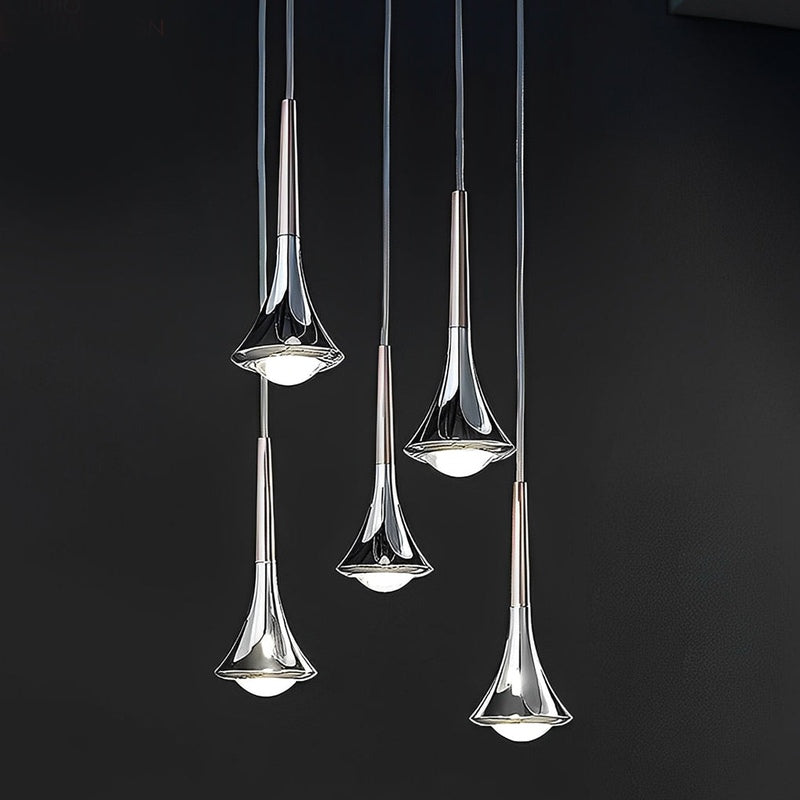 CascadeLight - Water Drop LED Pendant for Staircases