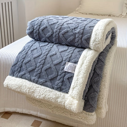 CozyNest - Reversible Fleece Blanket for Fall and Winter