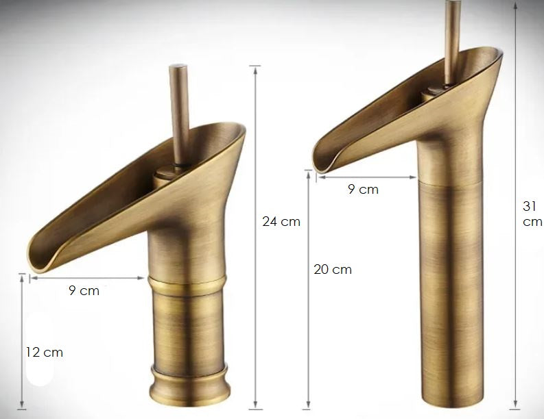 AquaScape - Retro Waterfall Bathroom Faucet