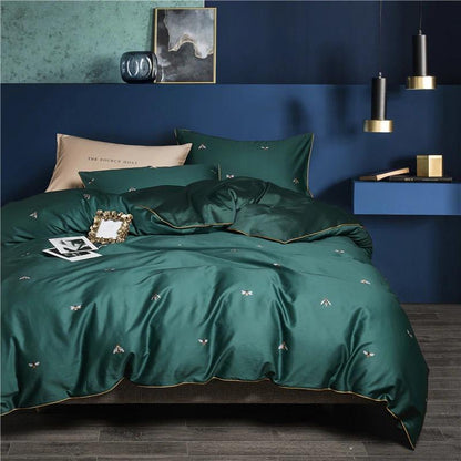 FreshNest – Energising Green Egyptian Cotton Duvet Set
