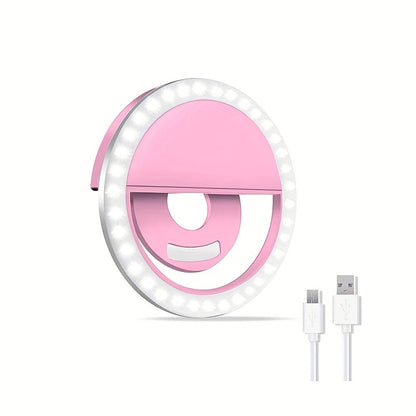Variant image for LED Selfie Ring Light with Rechargeable Battery – Perfect Circle Light for Makeup and Photography, Compatible with Phones and Computers-3