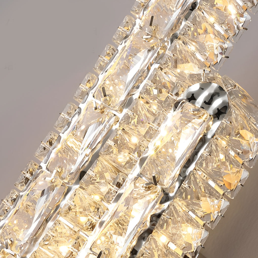 GlowElite – Crystal LED Wall Lamp with Elegant Dimming Control