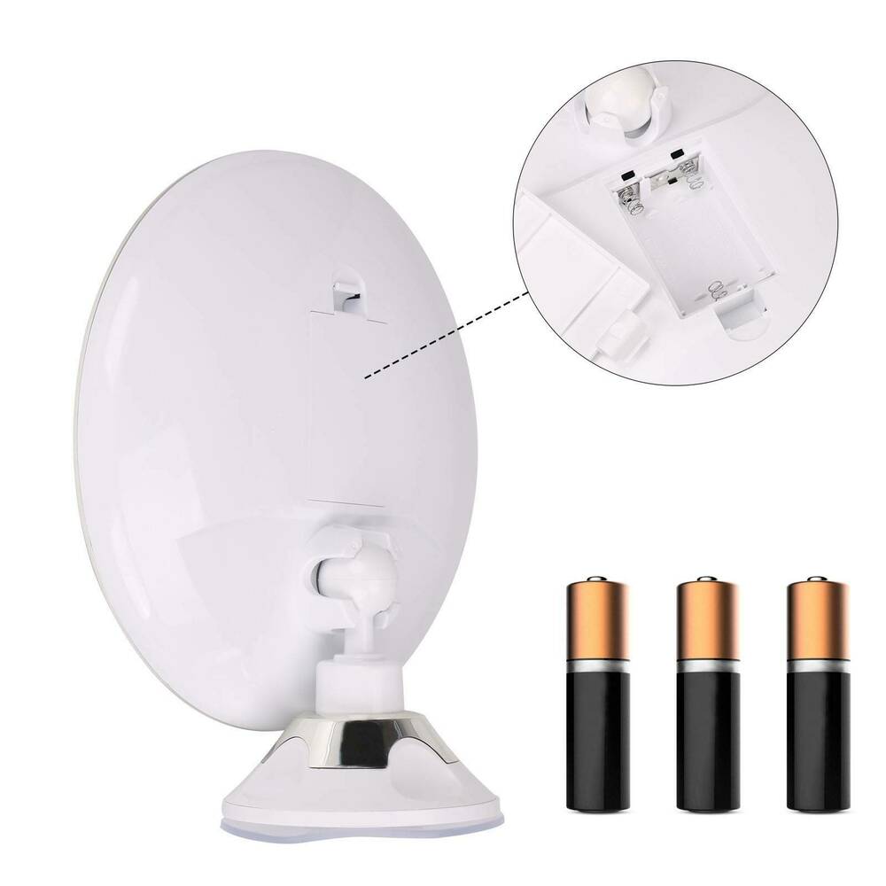 10x Magnifying LED Vanity Mirror with Lights - 360° Rotation, Natural Illumination-6