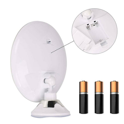 10x Magnifying LED Vanity Mirror with Lights - 360° Rotation, Natural Illumination-6