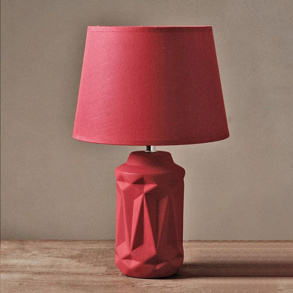 CeramiGlow – Incantevole lampada da notte in ceramica rossa