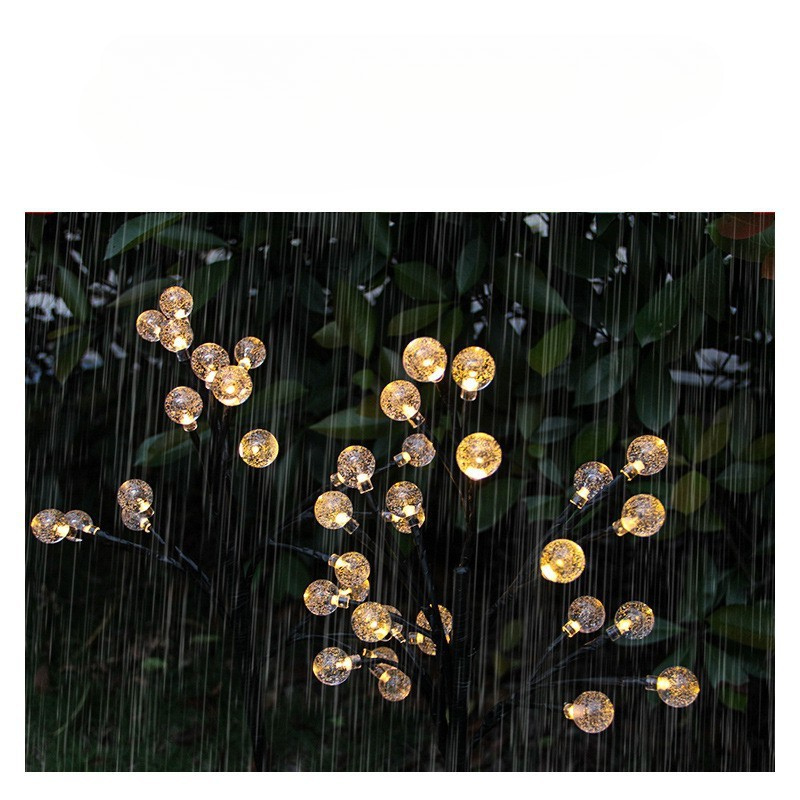 Solar Wild Fennel Lights - 6-Pack Solar Garden Lights with 15 Warm White LEDs