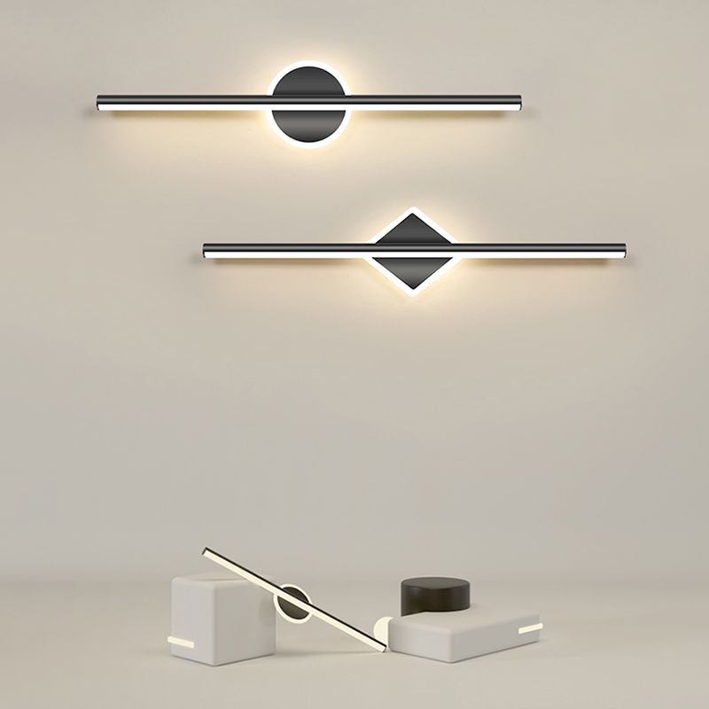 GoldenEdge – Lámpara de pared LED elegante Negro/Dorado