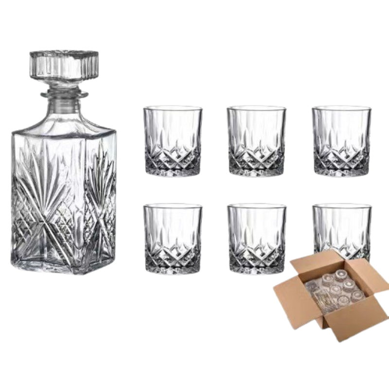 RoyalPour - 7-Piece Whiskey Decanter Gift Set